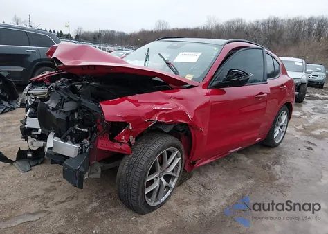 2020 Alfa Romeo Stelvio Ti Awd from USA, damaged, VIN ZASPAKBN6L7C97777